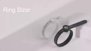 Ring Sizer with Magnifier - US/UK/EU/HK/JP Jewelry Measuring Ruler for Finger Size Ring Size Measuring Tool