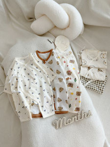 Cotton Long-sleeve Boneless Baby Onesie