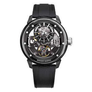 BONEST GATTI | BONEST GATTI Men Automatic Movement Watch Mechanical Wristwatch Hollow Out Luminous Dial Sapphire Rubber Strap Watches For Men