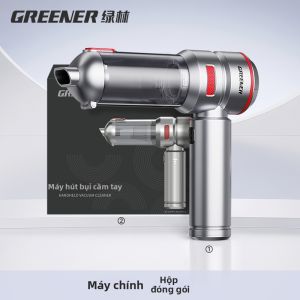 Greener | Máy Hút Bụi Ô Tô Cầm Tay 2-trong-1 Mạnh Mẽ