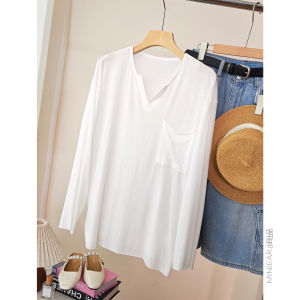 XIAOER | Lightweight Comfortable T-Shirt with Open Placket and Pocket