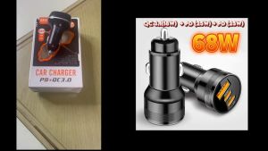 68W USB Car Charger Quick Charge 3.0 USB PD For Xiaomi iPhone 12 13 14 Pro Fast Charging Car Phone Charger