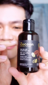 Gel rửa mặt cà phê Đắk Lắk làm sạch sâu không gây khô da COCOON 140ml - TD Shop
