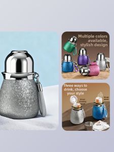 BIZE | Cốc Cách Nhiệt Dung Lượng Cao Có Lớp Titan Thiết Kế Đẹp