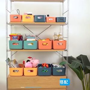 Hộp Đựng Đồ Nhựa Đa Năng Khay Đựng Đồ Bằng Nhựa Có Tay Cầm Phong Cách Nhật