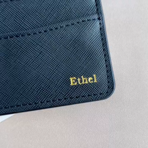 Personalised Leather Card Holder Customised Cardholder Gift Embossed Name Birthday Farewell Gifts