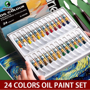 Maries 24 Colors Artists Oil Paint Set12ml/0.4floz Tubes Oil-based Paint Kit for CanvasPaperCraft for Artists Students