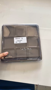 (isi 25 pcs) Mika Pudding mini Sekat 9 + Tutup / Tray Mochi Mooncake Box Kotak Isi 9 pudding