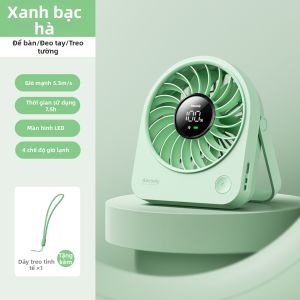 Aecooly | Quạt Bàn Mini Không Ồn Sạc USB