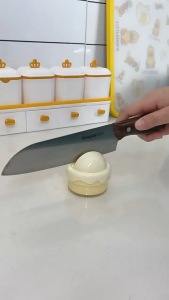 เครื่องลับมีดพร้อมถ้วยดูดน่ารักไอศกรีมรูปมีดกระเป๋าเครื่องมือเหลาสําหรับห้องครัว