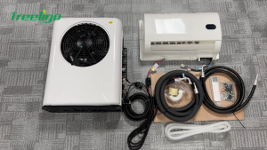 Treeligo 12V/24V Truck Air Conditioner 10000/12000BTU Cooling Capacity Rapid Cooling Automotive Air Conditioning Split