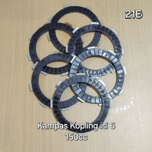 Kampas Kopling Kecil Isi 6 Type Basah Cg150cc / Cluth Chips 150cc/ Isi 6 (21E)