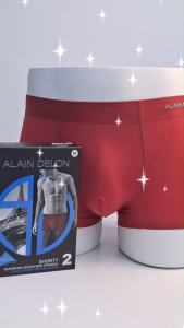 Alain Delon (2 Pcs) Mens Cool Dry Superfine Microfiber Shorty Underwear - AD72138