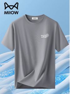 Áo thun MiiOW cho nam làm bằng Modal co giãn nhanh khô cổ tròn tay ngắn