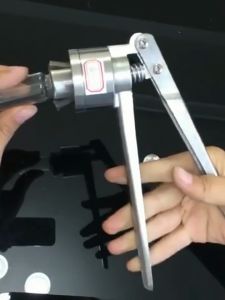 Stainless Steel Vial Crimper Hand Sealing Machine Anti Bocor Alat Press Botol Parfum