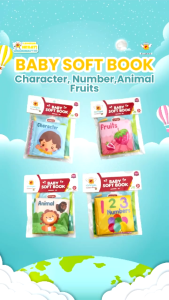 TERATAITOYS - Mainan Edukasi Buku Kain untuk Melatih Sensorik dan Motorik Anak Baby Soft Book IQAngel