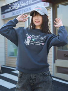Acme de la vie | Women Casual Long Sleeve Loose Sweatshirt Round Neck