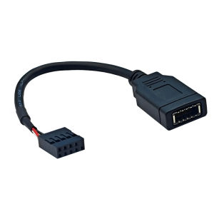 USB 2.0 9 PIN to Type E Cable Connector Motherboard Internal 9PIN to Type KEY A to USB AM PC Case Front Panel