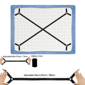 Bed Sheet Fasteners Clip Adjustable Elastic Suspenders Gripper Holder Straps Clip For Bed Sheets Mattress Covers Sofa Cushion