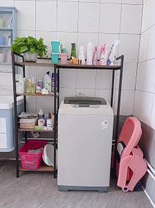 Above Washing Machine Shelf Rack Bathroom Standing Rack Toilet Bathroom Rack Floor Balcony Roller Rack All-in-One Cabinet Storage
