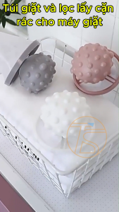 Combo 5 bóng lưới lọc rác lọc cặn cho máy giặt giúp quần áo không dính tơ lông hạn nghẹt rác