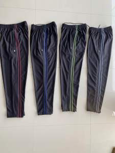 Celana training panjang olahraga pria wanita bahan lotto tebal dabel bis