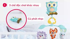 Đồ chơi treo nôi 3 trong 1 hình cú mèo Winfun 720010-NL