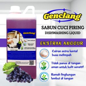 GENCLANG Sabun Cuci Piring Dishwashing Liquid ekstrak Anggur 1000ml