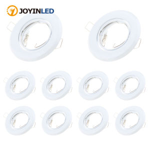 2/10PCS LED Downlights GU10 Recessed Ceiling Lights Spotlights Round White Spot Light Fittings Indoor MR16 GU10 Lamp Holder