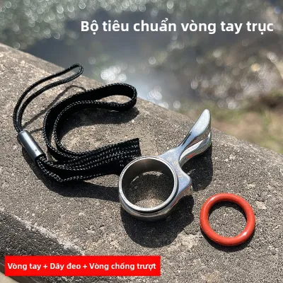 LIANGGONGCANG | Vòng Nhẫn Đánh Cá Inox Mịn 19mm