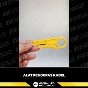 Alat Pengupas Kabel Listrik Telepon LAN UTP STP Mini Rotary Wire Stripper Crimping Tool Cutter