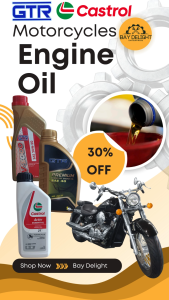【100% Original 】GTR/CASTROL Motorcycles Oil Genuine Engine Oil Activ ESSENTIAL 2T 摩托 润滑油 机油 发动机油Minyak Hitam Motosikal