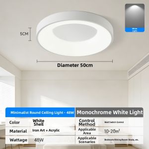 ZIQING | Scandinavian Minimalist Living Bedroom Ceiling Light LED