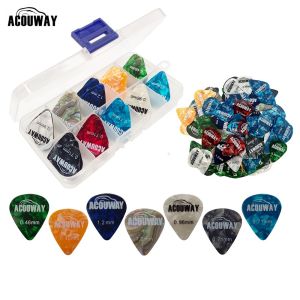 Acoustic Guitar Pick electric guitar plectrum mediator 0.46 /0.71/0.96/MM Bass Picks with storage box 50/30 pcs eachbox