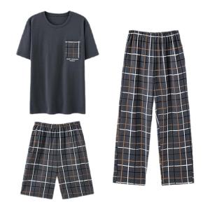 Bộ đồ ngủ MiiOW cho nam làm  vải cotton nguyên chất thoáng mát đơn giản