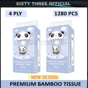 NEW HANGING Bamboo Tissue Bigger Size XL /Soft Facial Tissue 4 Ply 1280 pcs Premium Tissue / Tissue Paper/ Tisu Baby