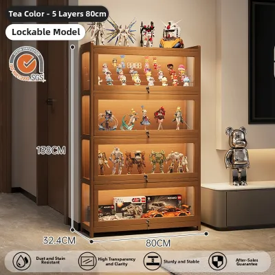 ZHUSHANXIA | Dustproof Transparent Model storage Display Cabinet