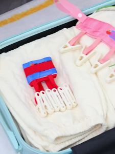 GRACE | Portable Folding Clothes Hanger With Multiple Clips
