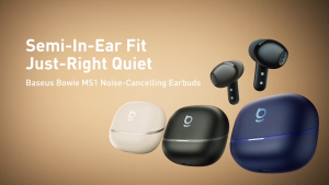 Baseus Bowie MS1 True Wireless Earbuds -55dB Noise-Cancelling Hi-Res LDAC 40 Hours IP55 Waterproof Earphone 6-Mic AI