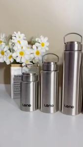 1pc Large Capacity Stainless Steel Sport Water Bottle Single-layer Rugged Water Cup Metal Bottle Drinkware Camping Sports Gym