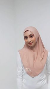 Jilbab Instan Kerudung Hijab Bergo Sport Non Ped Size L - Warna Lengkap
