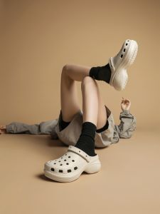 รองเท้าแตะ EVA ทรงหัวมน สำหรับผู้หญิง ทรงพื้นหนา รองเท้าแตะชายหาด รองเท้าแตะกลางแจ้ง กันลื่น รองเท้าแตะแบบสวมสบาย ส้นสูงปานกลาง