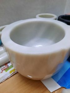 Cối đá Non Nước size 20cm kèm chày đã đánh bóng