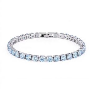 GUDUD | Sterling Silver Tennis Bracelet with Diamonds