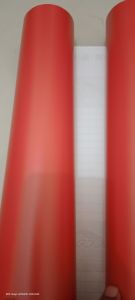 stiker scotlet merah doff per 50cm