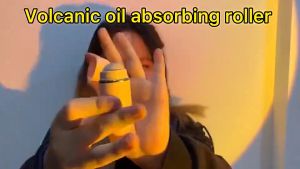 Volcanic Stone Face Oil Absorbing Roller: A Portable T-zone Oil Remover