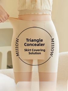 MiiOW | Ice Silk Seamless High Waist Safety Pants Womens Summer 2025 New Style Triangle Area Coverage Anti-Light Non-Rolling Edge