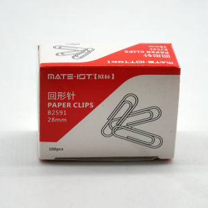 Office Metal Paper Clips for Document Organization 100 Pieces