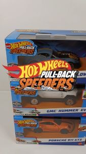 Hot Wheels Pull Back Speeders Moving Parts Fusion Busta Hitam 1:43 - Mainan Anak Diecast Metal Mobil Balap Hotwheels Hotweels HPR70