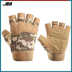 JBA Găng tay tập gym nam Nửa ngón Chống trượt Bền bỉ Thoáng khí Điều chỉnh được 1 đôi Găng tay cho phòng gym